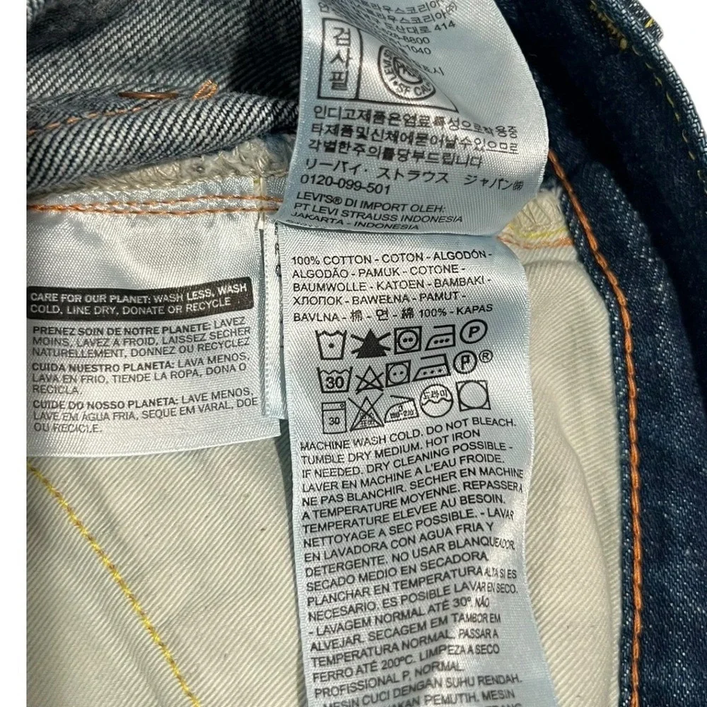 Levi's Vintage Clothing LVC 701 Selvedge Big E Jeans Dark Indigo Men's W29 Talon